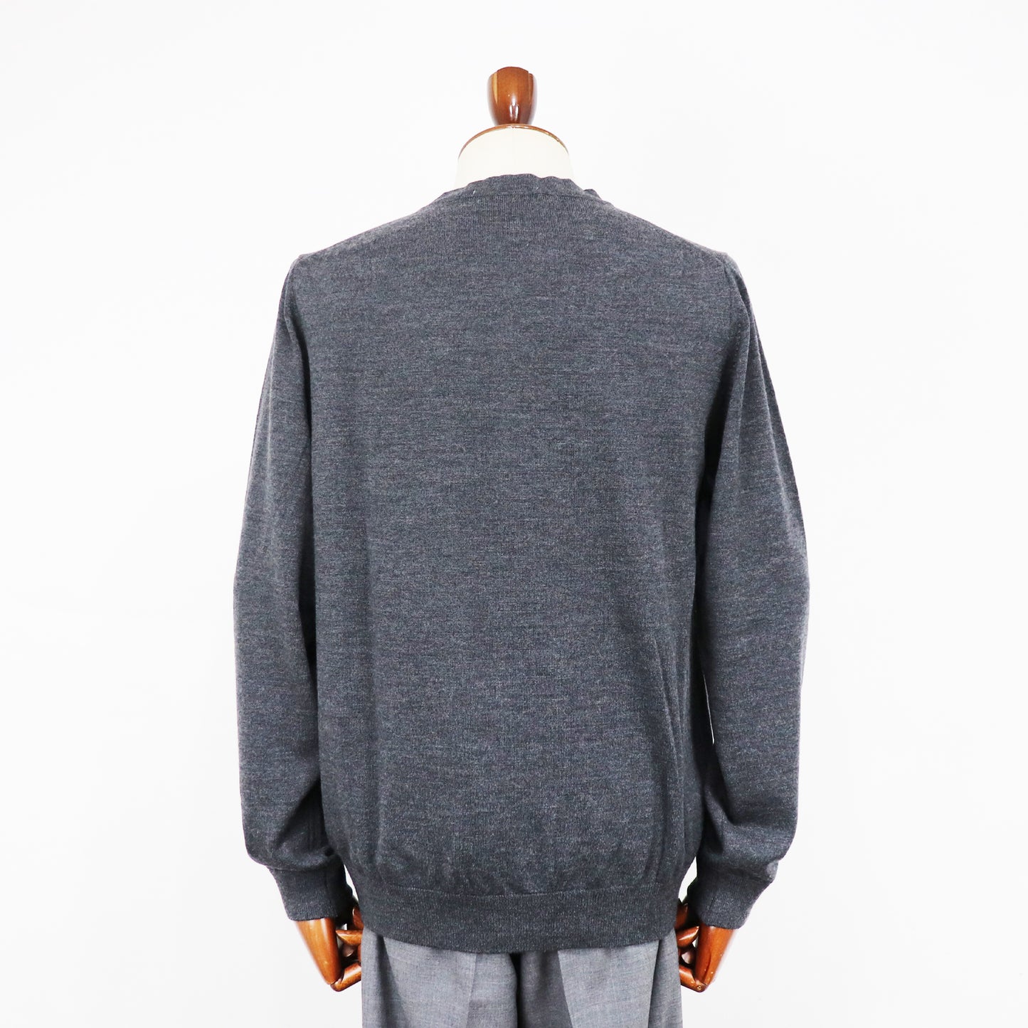 MOONCASTLE（ムーンキャッスル）12G Merino Wool Cardigan 12ゲージ メリノウール カーディガン【ダークグレー】国内正規品