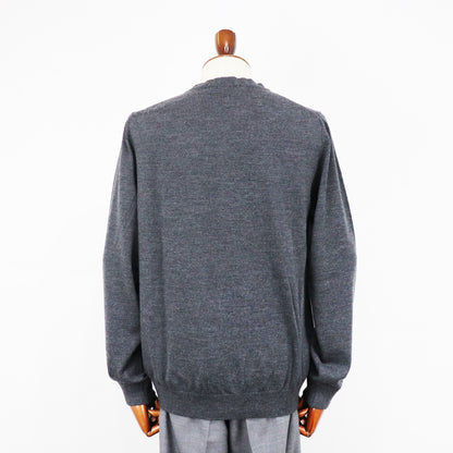 MOONCASTLE（ムーンキャッスル）12G Merino Wool Cardigan 12ゲージ メリノウール カーディガン【ダークグレー】国内正規品
