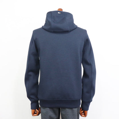 HERNO（ヘルノ）Resort ミラノリブ ナイロン コンビダウンブルゾン【ネイビー】国内正規品