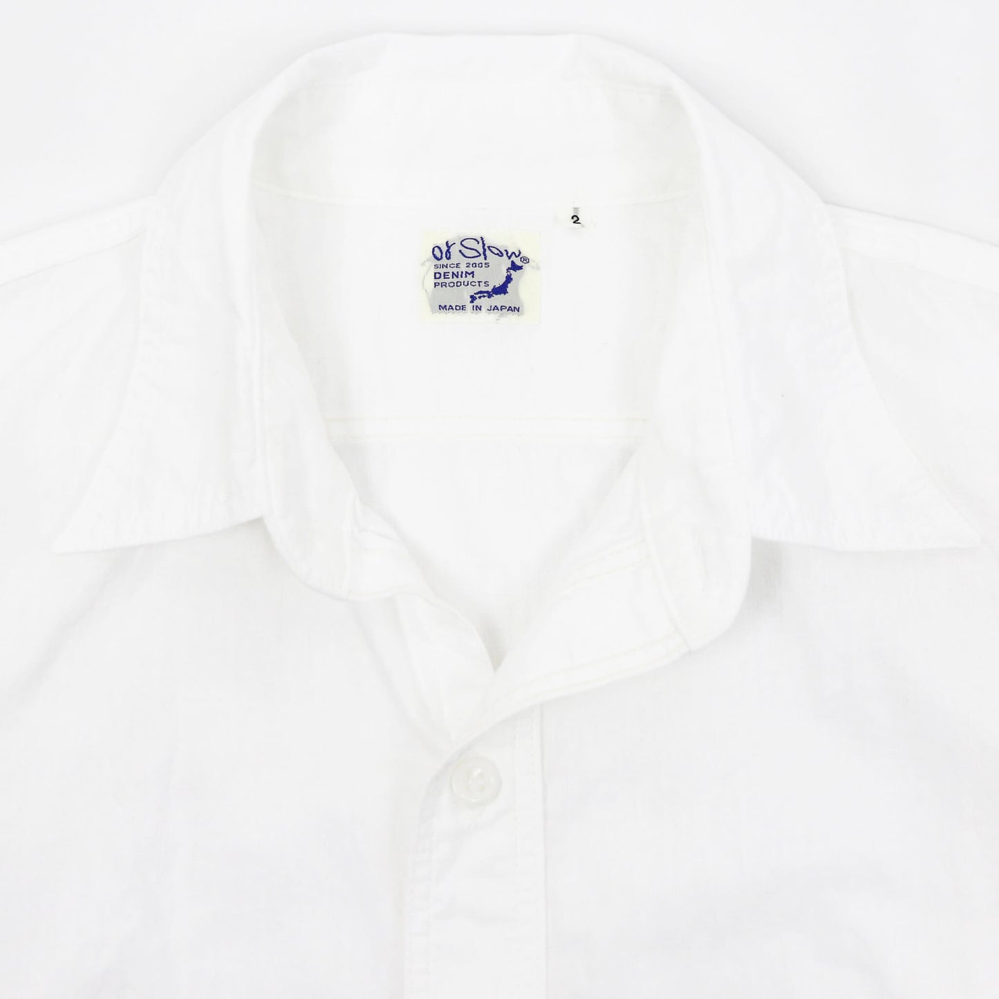 orSlow（オアスロウ）SHORT SLEEVE WHITE CHAMBRAY WORK SHIRT【ホワイト】国内正規品