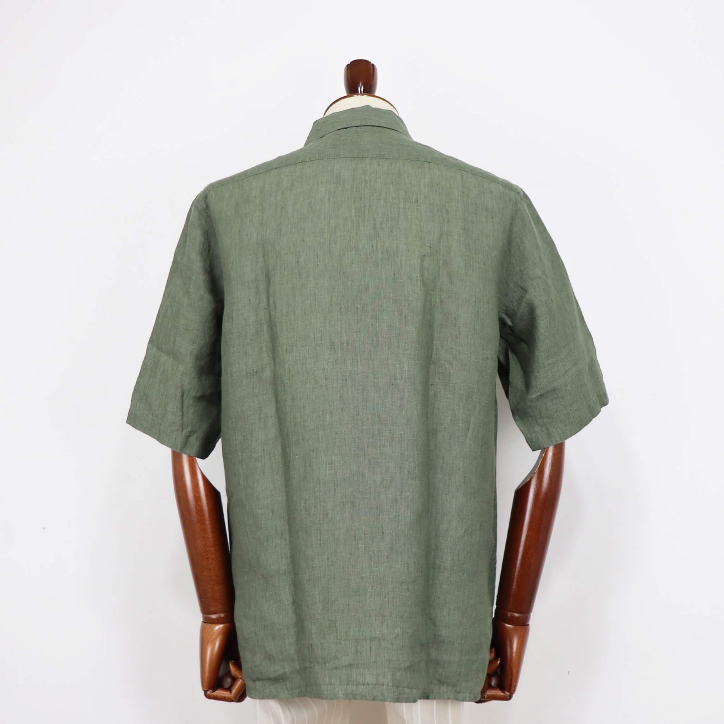 ORIAN（オリアン）半袖リネン サファリシャツ【オリーブ】国内正規品