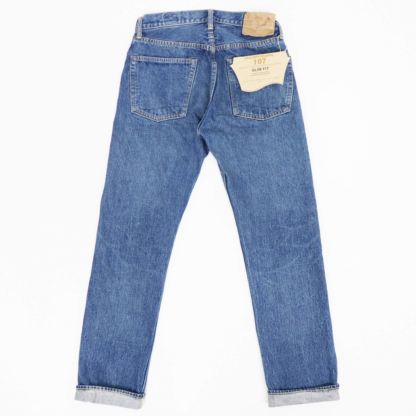 orSlow（オアスロウ）107 IVY FIT SELVEDGE DENIM アイビーフィット セルビッチ デニムパンツ【2イヤーウォッシュ】国内正規品