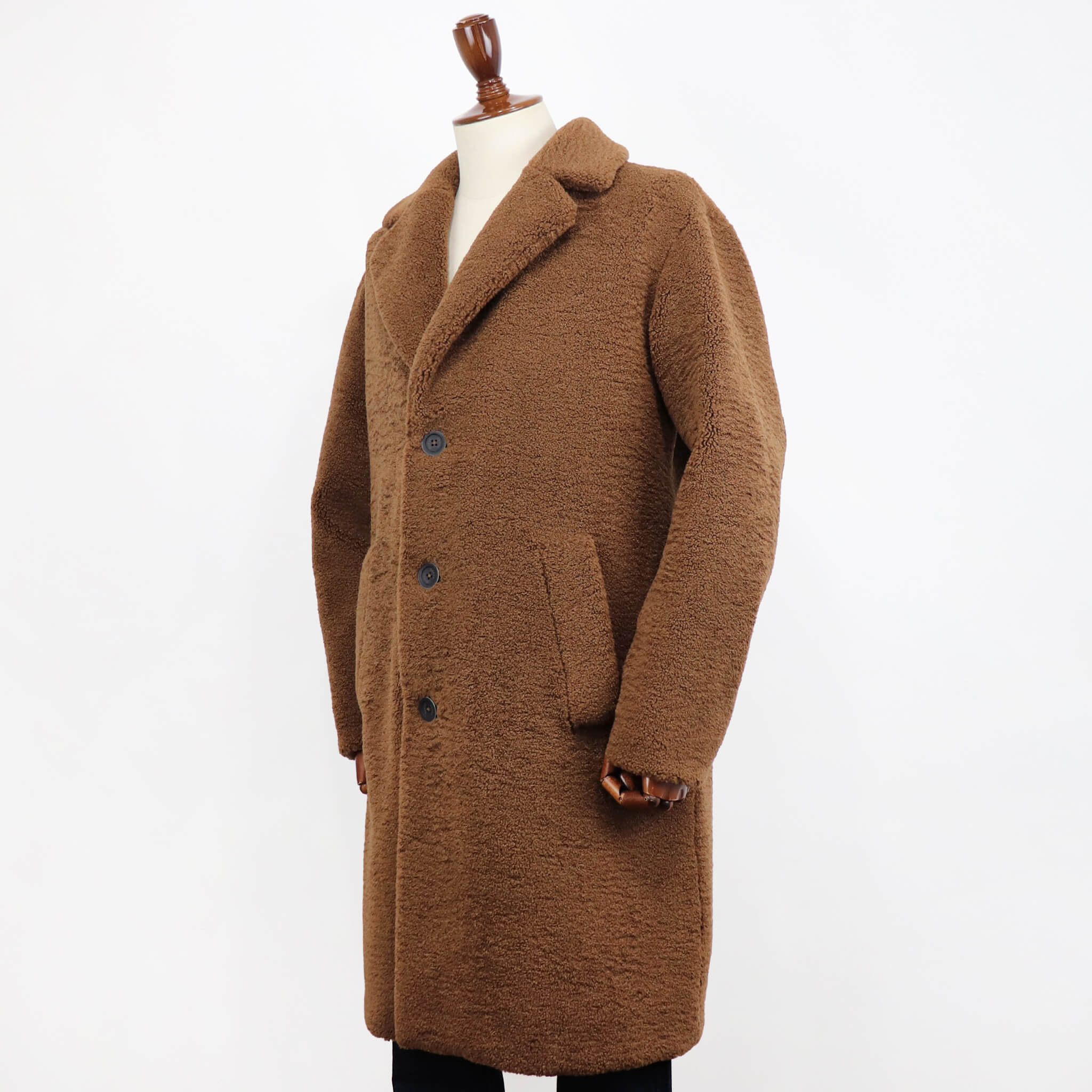 HERNO（ヘルノ）エコファー チェスターコート【キャメル】国内正規品