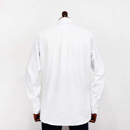 INDIVIDUALIZED SHIRTS（インディヴィジュアライズド シャツ）Giotto 別注 STANDARD FIT スタンダードフィット ボタンダウン コットン ツイル シャツ【ホワイト】国内正規品