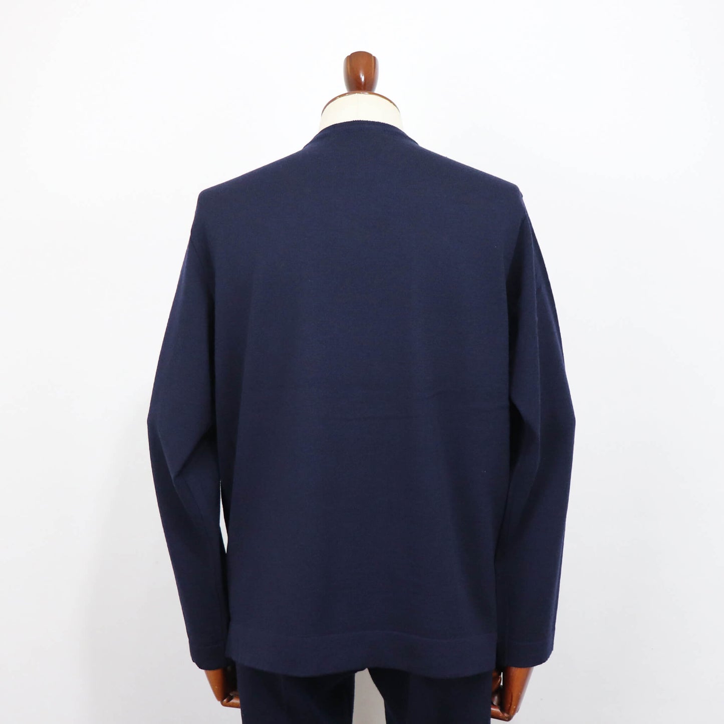 Blu Bre（ブルブレ）ドライタッチウール リラクシーロングスリーブ【ネイビー】国内正規品