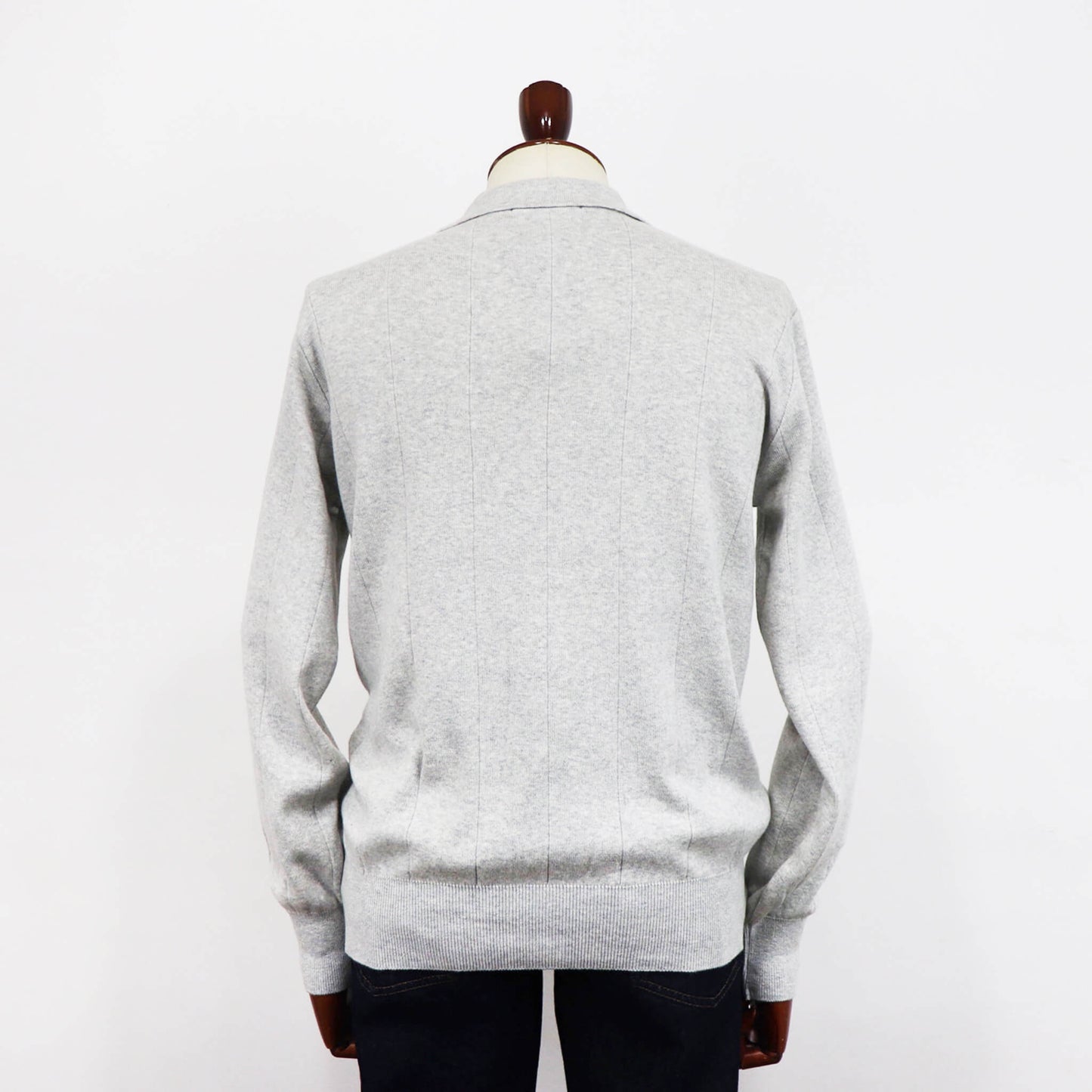 Vandori（ヴァンドリ）針抜き シャツカーディガンニット【ライトグレー】国内正規品