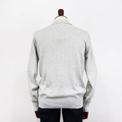 Vandori（ヴァンドリ）針抜き シャツカーディガンニット【ライトグレー】国内正規品