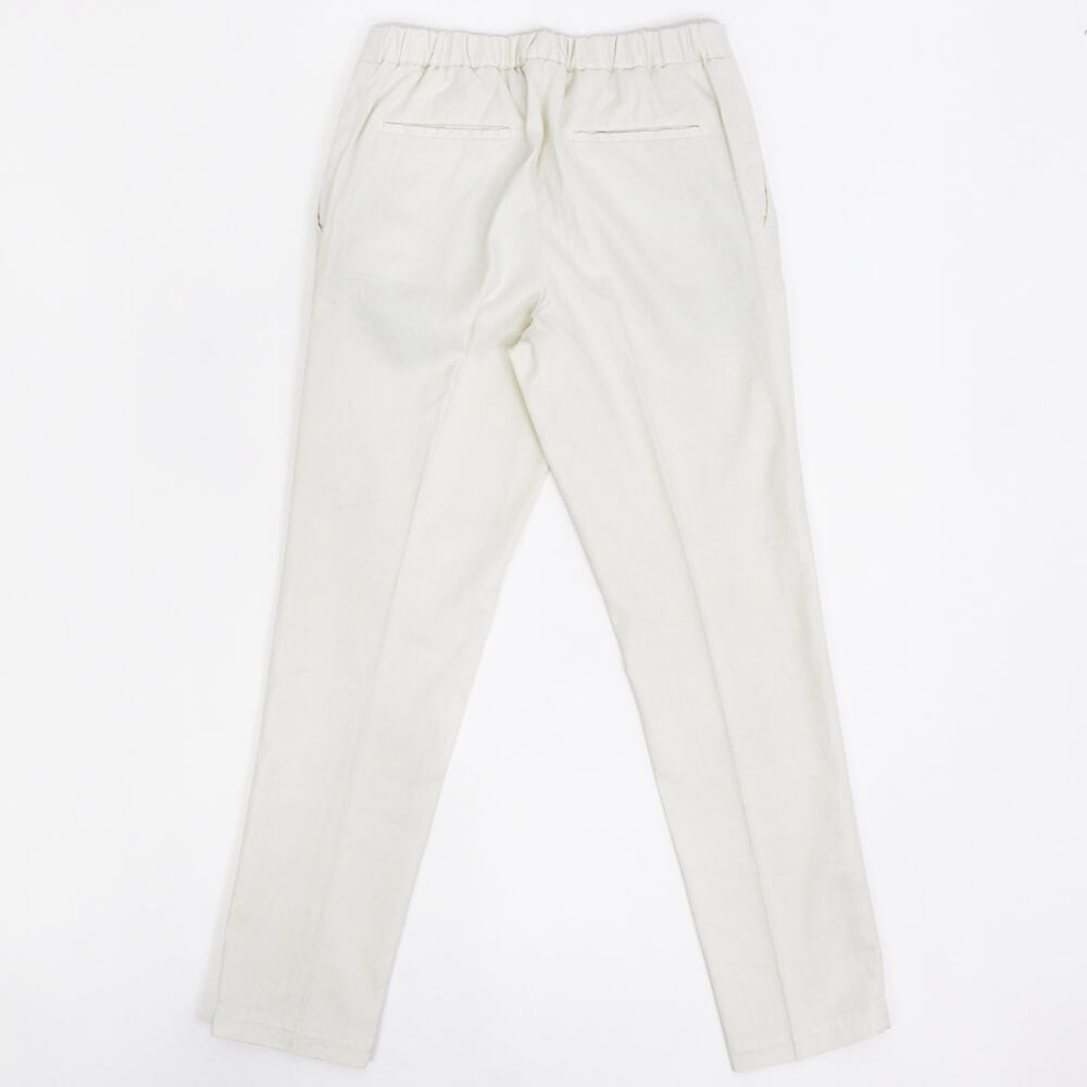 【 再入荷 】DEVORE（デヴォレ）ドローストリングス ストレッチ パンツ【ホワイト】国内正規品