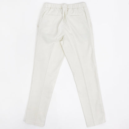 【 再入荷 】DEVORE（デヴォレ）ドローストリングス ストレッチ パンツ【ホワイト】国内正規品