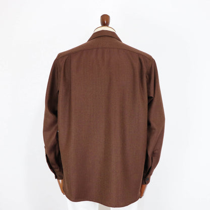 Errico Formicola（エリコ フォルミコラ）ヘリンボーン CPOシャツ GERARDO【ブラウン】国内正規品