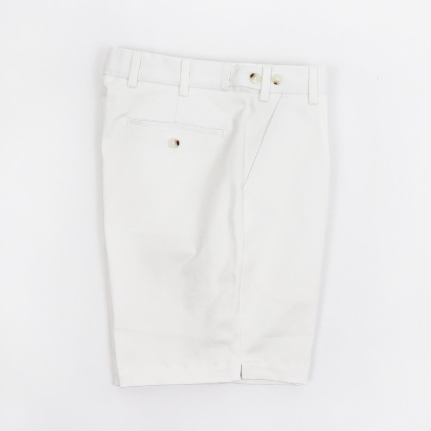 dotBravo（ドットブラーボ）Inghilterra Militare イギリス軍 プリーツ入り コットン ショート パンツ【ホワイト】国内正規品