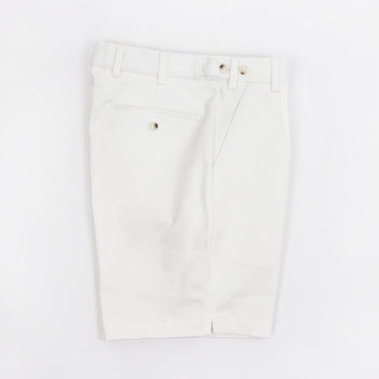 dotBravo（ドットブラーボ）Inghilterra Militare イギリス軍 プリーツ入り コットン ショート パンツ【ホワイト】国内正規品