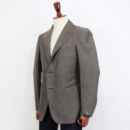 TITO ALLEGRETTO（ティト アレグレット）シングル ジャケット ウールリネン ジャケット【ブラウン】国内正規品