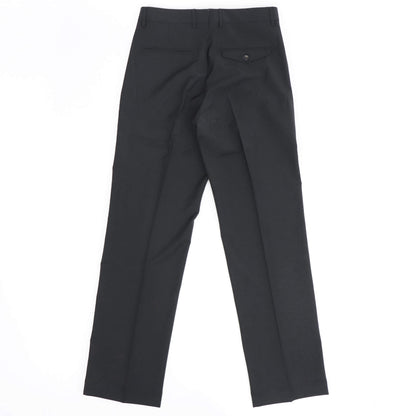 BERWICH（ベルウィッチ）LUCANO LONG ノープリーツ ワイドテーパード ストレッチ パンツ【ブラック】国内正規品