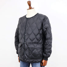 画像をギャラリービューアに読み込む, TAION（タイオン）ミリタリー オーバーサイズクルーネック ダウンジャケット ソフトシェル【ブラック】国内正規品
