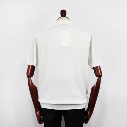 MOONCASTLE（ムーンキャッスル）ICE COTTON POLO NECK アイスコットン ニット ポロシャツ【オフホワイト】国内正規品