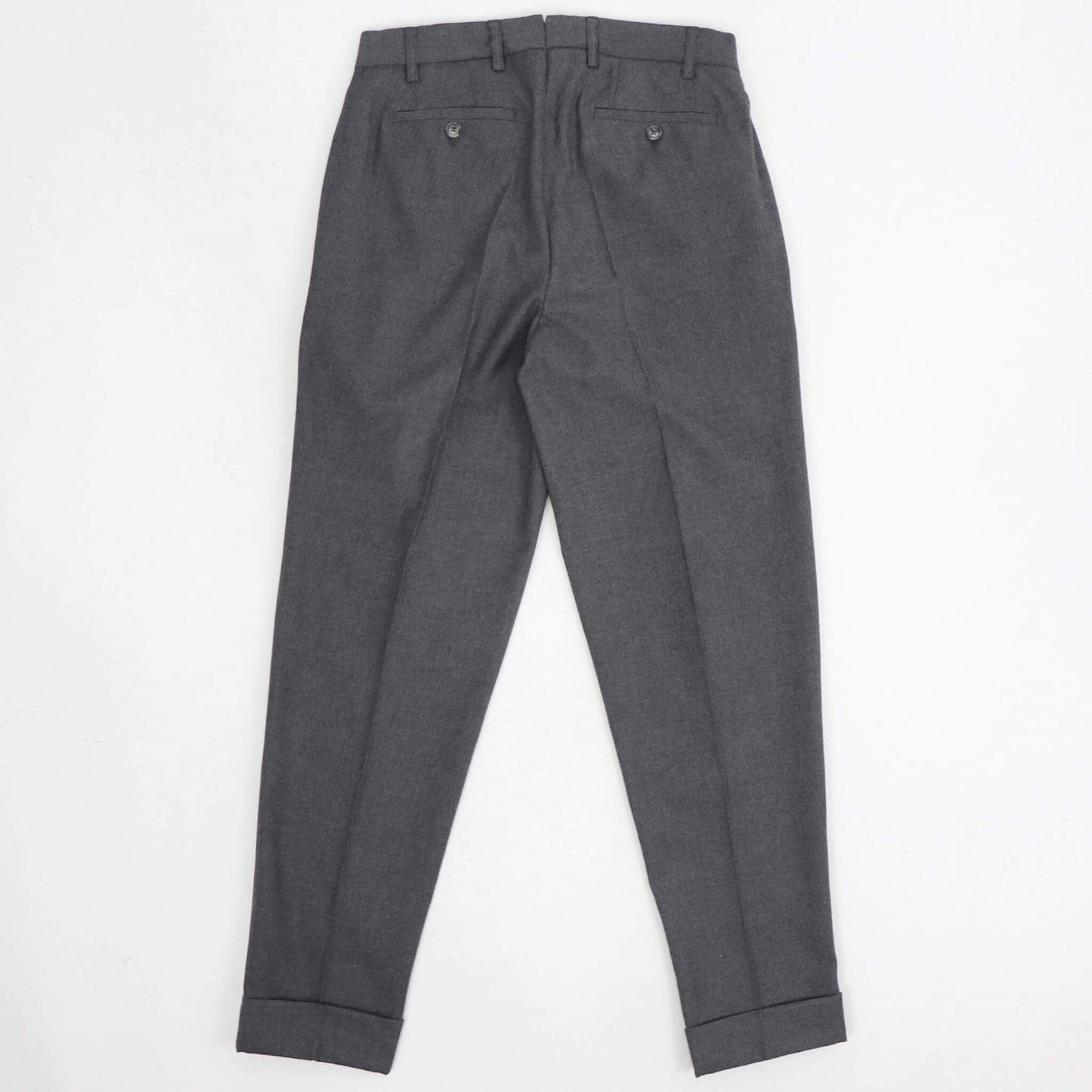 BORELIO（ボレリオ）ワンプリーツ テーパード パンツ スラックス【チャコールグレー】国内正規品