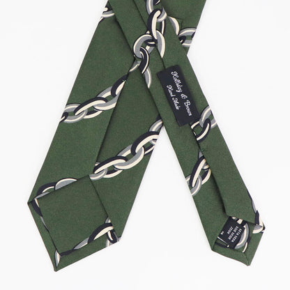 HOLLIDAY&BROWN（ホリデーアンドブラウン）ハンドメイド シルク タイ【グリーン】国内正規品