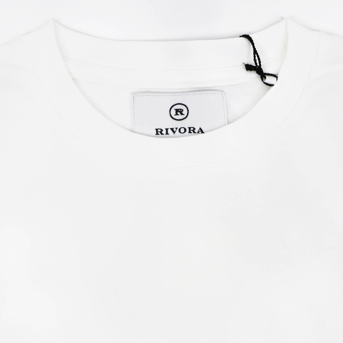 RIVORA（リヴォラ）スビンコットン クルーネック ロングスリーブTシャツ【ホワイト】国内正規品
