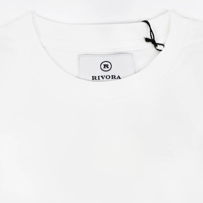 RIVORA（リヴォラ）スビンコットン クルーネック ロングスリーブTシャツ【ホワイト】国内正規品