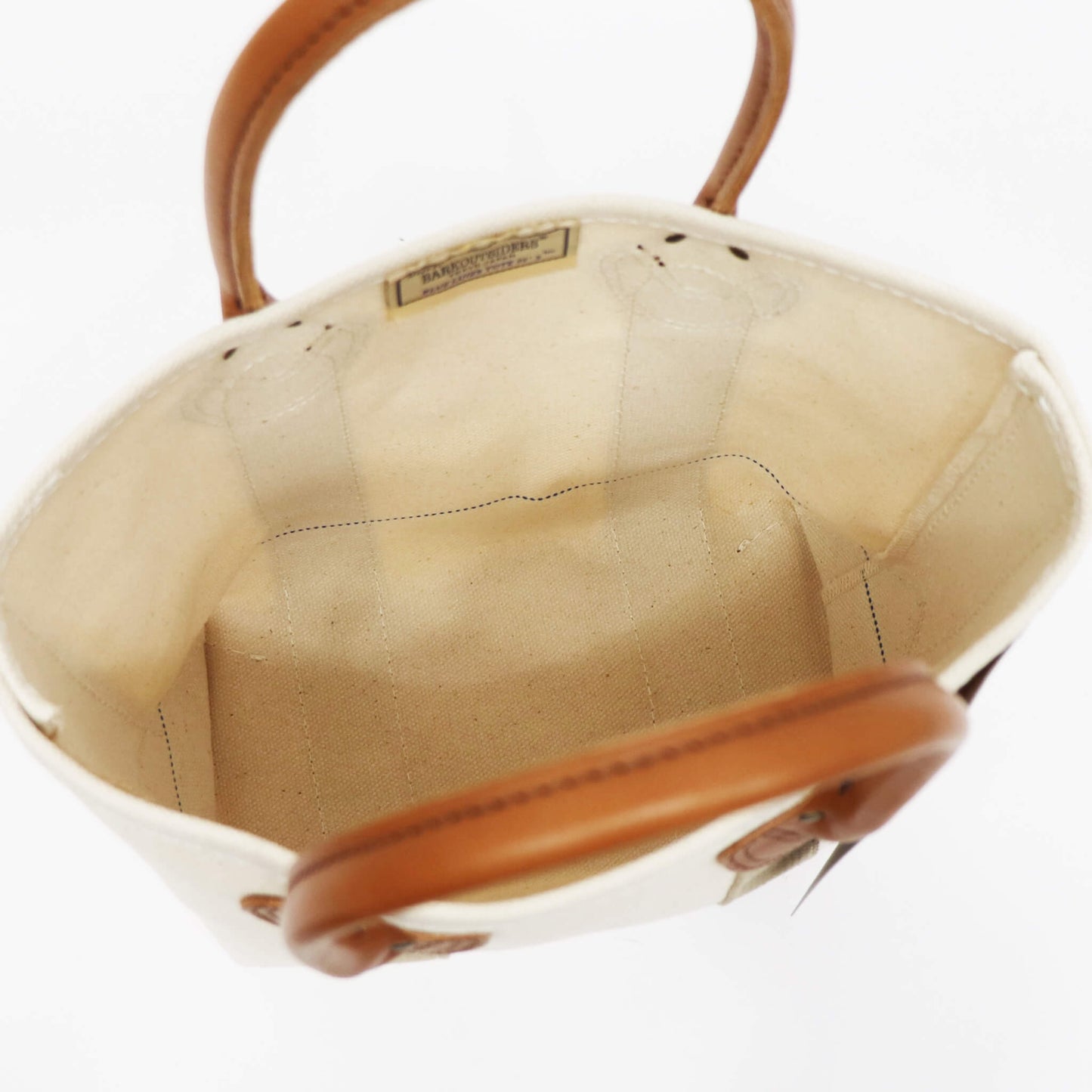 Barkoutsiders（バークアウトサイダーズ）Leather Handle Tote 80's Small【ベージュ】国内正規品
