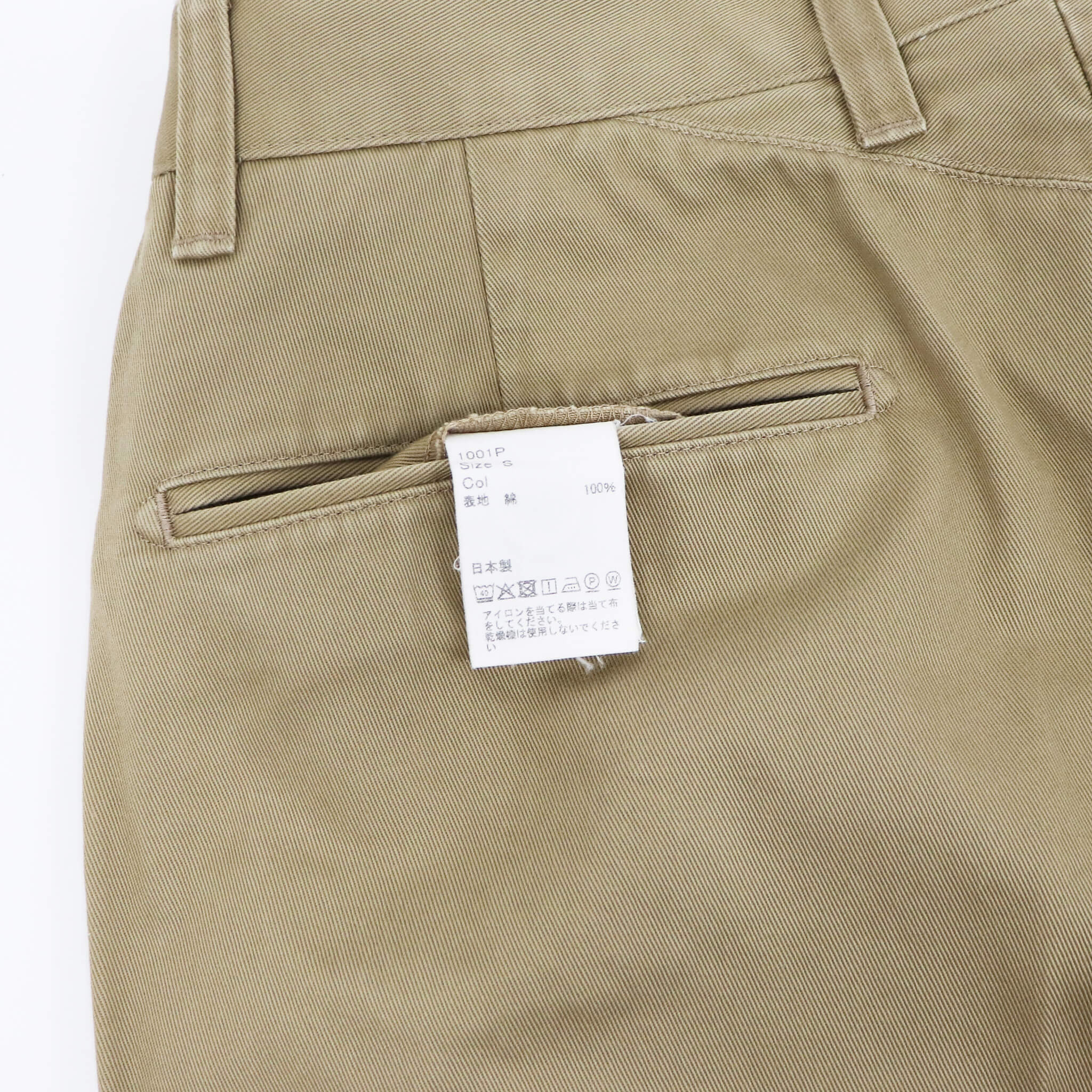 BARNSTORMER（バーンストーマー）NOP DRESS CHINOS ノープリーツ
