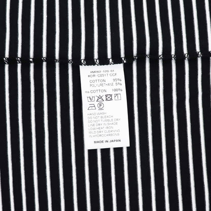 ORCIVAL（オーシバル）コットン ストレッチ クルーネック 半袖Tシャツ【ブラック×ホワイト】国内正規品