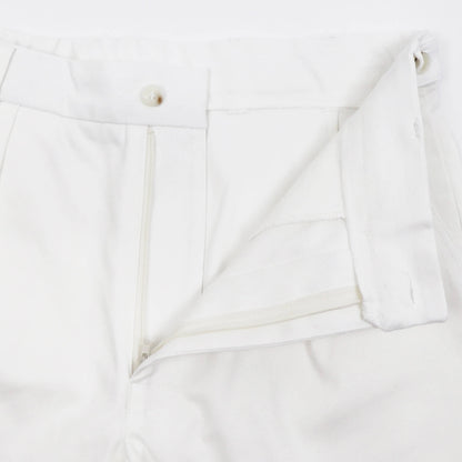 dotBravo（ドットブラーボ）Inghilterra Militare イギリス軍 プリーツ入り コットン ショート パンツ【ホワイト】国内正規品