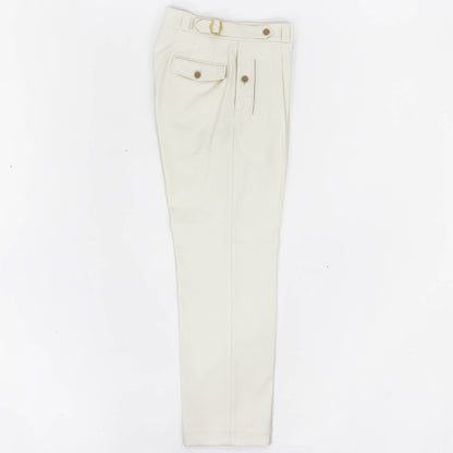 Tangent（タンジェント）CHARLES シャルル TAN04° ハードツイストツイル コットンパンツ【ホワイト】国内正規品