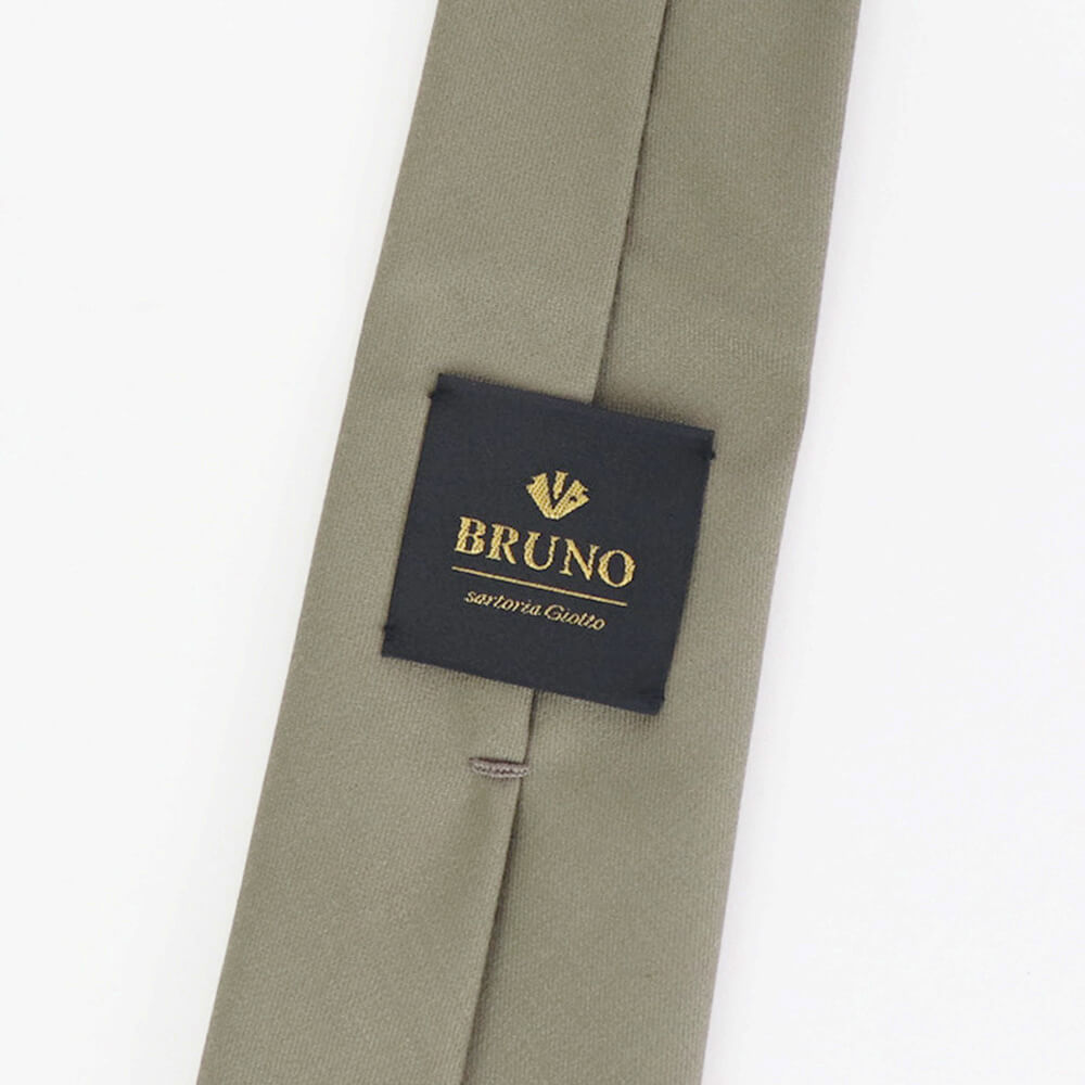 BRUNO（ブルーノ）HOLLAND＆SHERRY ホーランドシェリー 生地使用 スフォデラート Sette Pieghe セッテピエゲ 7つ折り ウール ネクタイ【ベージュ】正規販売店