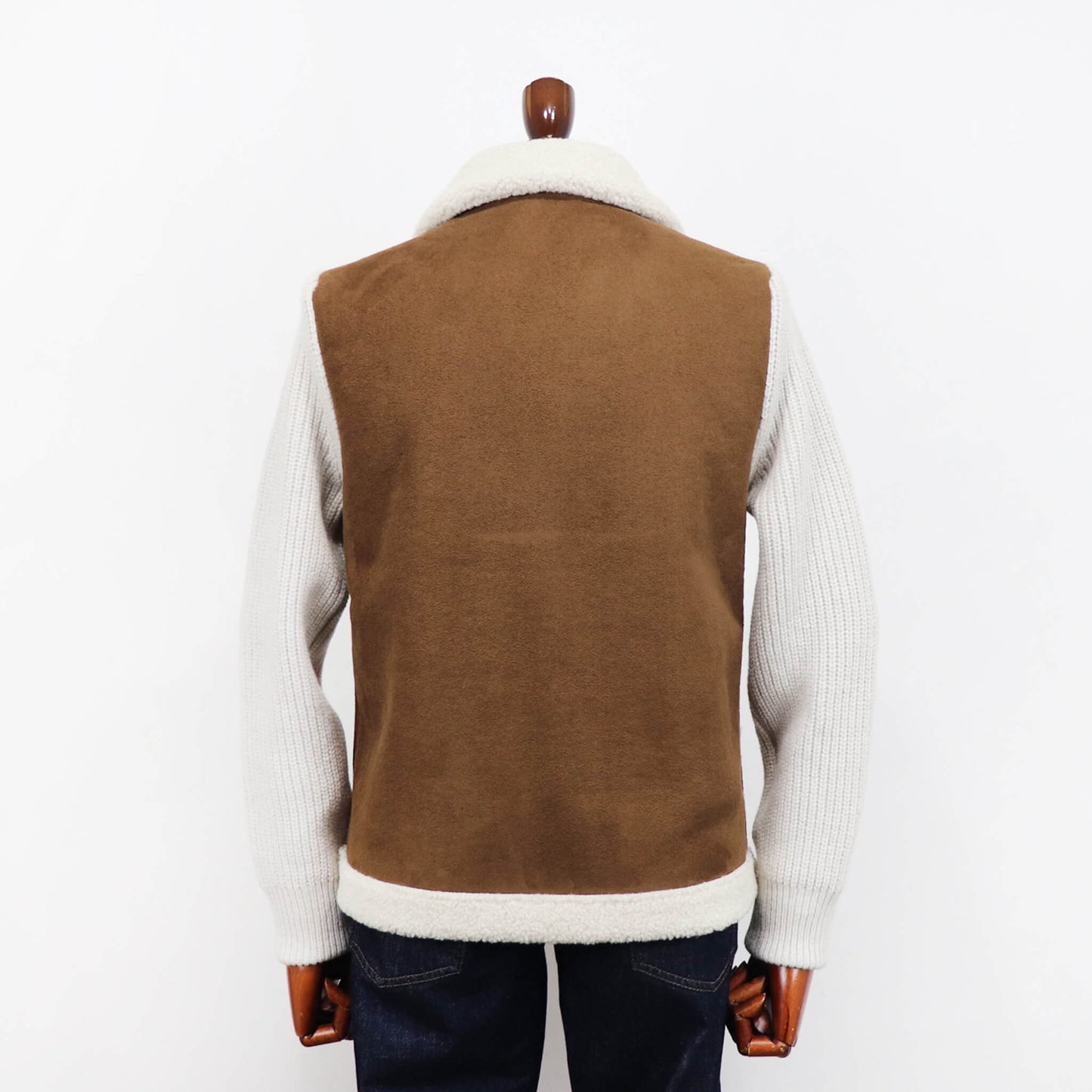 GRAN SASSO（グランサッソ）エコムートンブルゾン【ブラウン】国内正規品