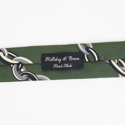 HOLLIDAY&BROWN（ホリデーアンドブラウン）ハンドメイド シルク タイ【グリーン】国内正規品