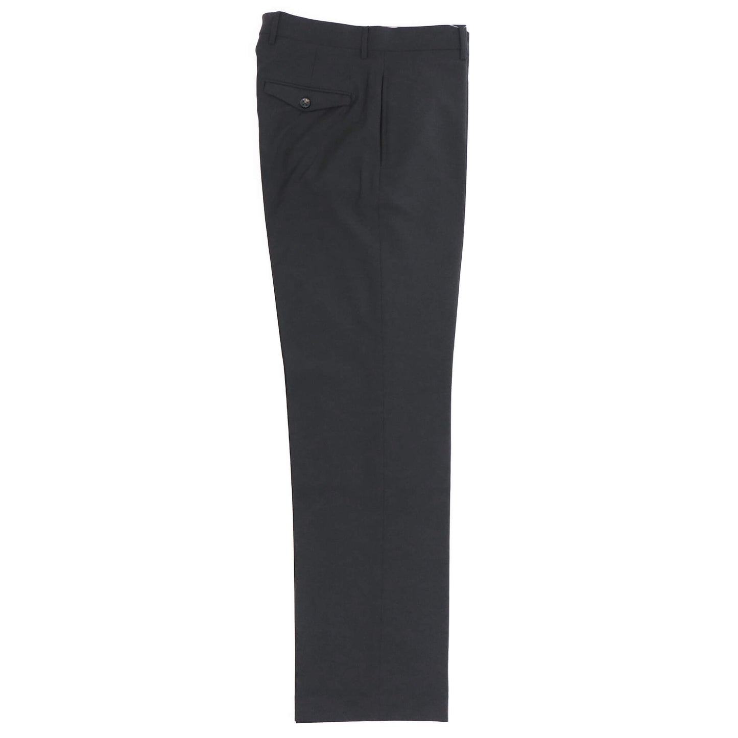 BERWICH（ベルウィッチ）LUCANO LONG ノープリーツ ワイドテーパード ストレッチ パンツ【ブラック】国内正規品