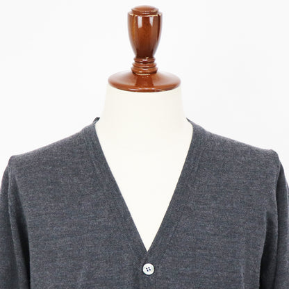 MOONCASTLE（ムーンキャッスル）12G Merino Wool Cardigan 12ゲージ メリノウール カーディガン【ダークグレー】国内正規品