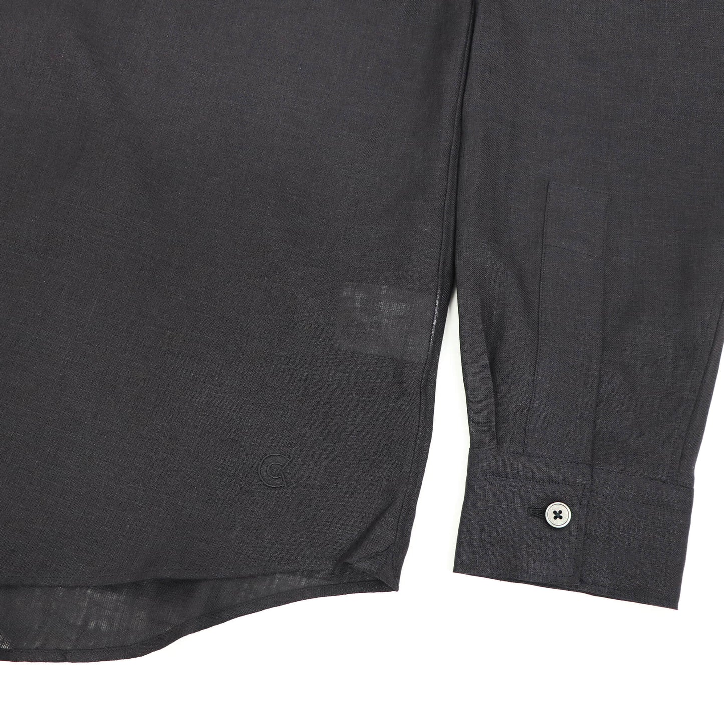 COLONY CLOTHING（コロニークロージング）ALBINI LINEN POOL SIDE SHIRT アルビニ リネン プールサイド シャツ【ブラック】国内正規品