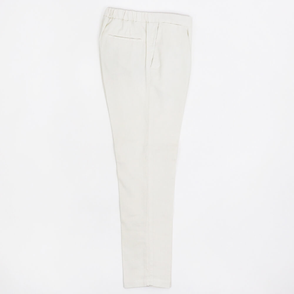 【 再入荷 】DEVORE（デヴォレ）ドローストリングス ストレッチ パンツ【ホワイト】国内正規品