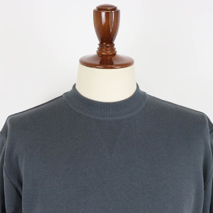 Vandori（ヴァンドリ）コットン100% ガゼット クルーネックロングスリーブ ニット【ミディアムグレー】国内正規品