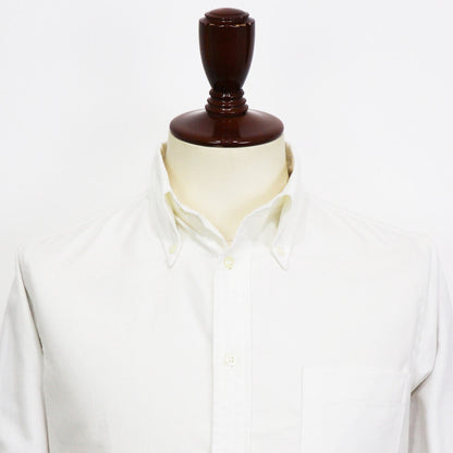 INDIVIDUALIZED SHIRTS（インディヴィジュアライズド シャツ）STANDARD FIT スタンダードフィット ボタンダウン コットン ツイル シャツ【ホワイト】国内正規品
