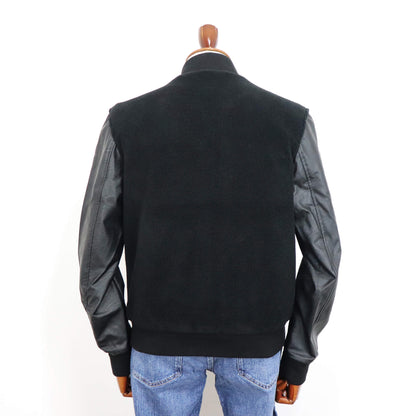 giabsarchivio（ジャブスアルキヴィオ）BARDI / バルディ MA-1 シンセティックレザー×ボアフリース【ブラック】国内正規品