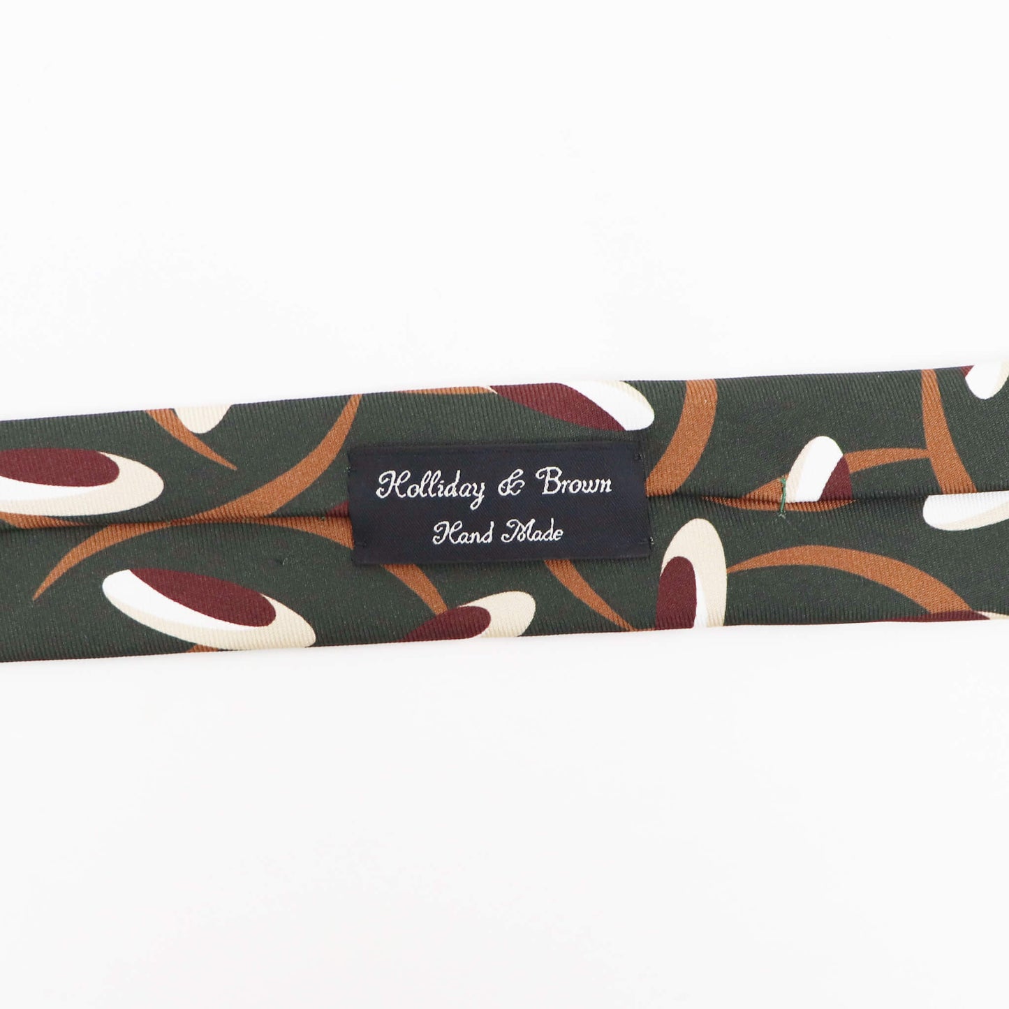 HOLLIDAY&BROWN（ホリデーアンドブラウン）ハンドメイド シルク タイ【カーキ】国内正規品