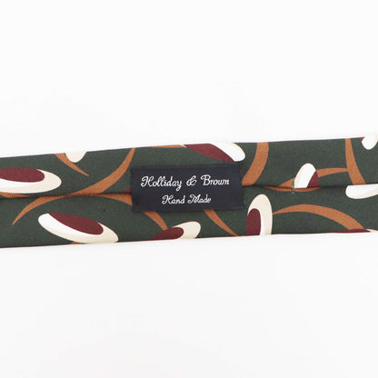 HOLLIDAY&BROWN（ホリデーアンドブラウン）ハンドメイド シルク タイ【カーキ】国内正規品