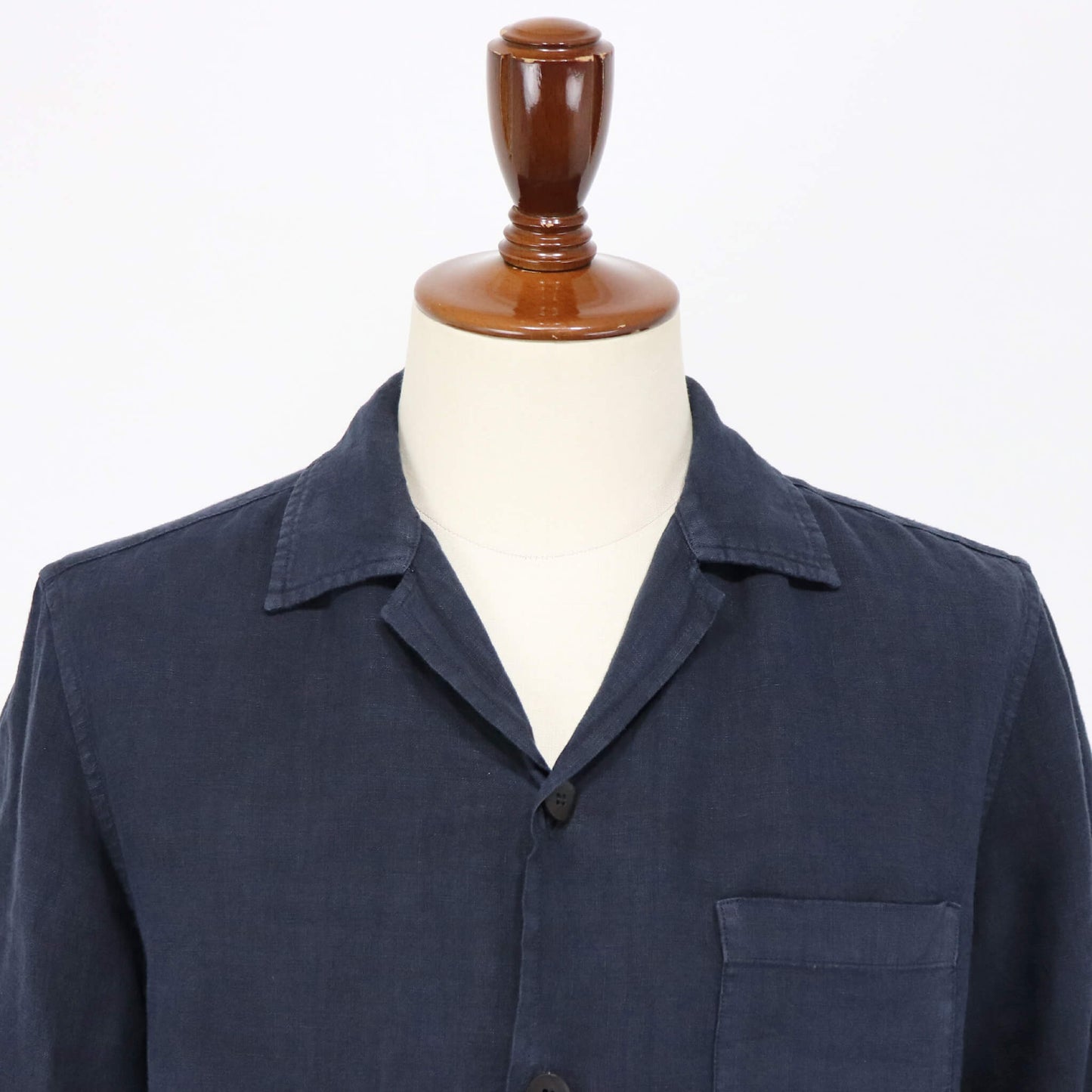 DEVORE（デヴォレ）セットアップ リネン カバーオールジャケット【ネイビー】国内正規品