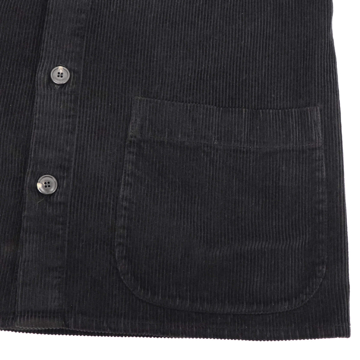 East Harbour Surplus（イースト ハーバー サープラス）中畝コーデュロイ ワークジャケット カヴァーオール【ブラック】国内正規品