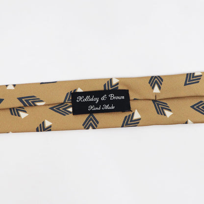 HOLLIDAY&BROWN（ホリデーアンドブラウン）ハンドメイド シルク タイ【ベージュ】国内正規品