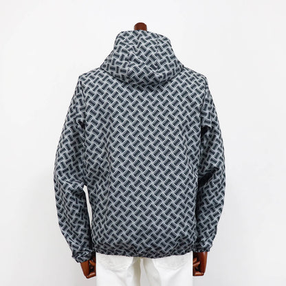 Drumohr（ドルモア）ビスコッティ柄 ナイロンパーカ【ブラック×グレー】国内正規品