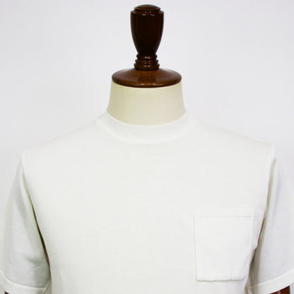 Blu Bre（ブルブレ）ニットT ドレスTシャツ オーガニックコットン100%【オフホワイト】国内正規品