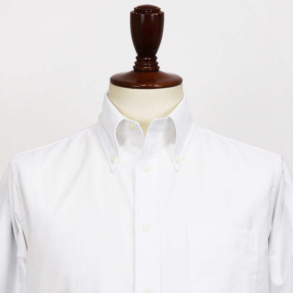 INDIVIDUALIZED SHIRTS（インディヴィジュアライズド シャツ）Giotto 別注 STANDARD FIT スタンダードフィット ボタンダウン コットン ツイル シャツ【ホワイト】国内正規品