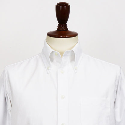 INDIVIDUALIZED SHIRTS（インディヴィジュアライズド シャツ）Giotto 別注 STANDARD FIT スタンダードフィット ボタンダウン コットン ツイル シャツ【ホワイト】国内正規品
