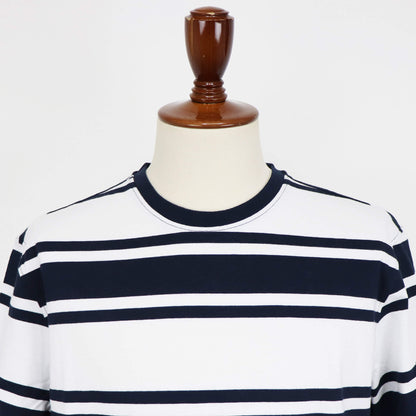 Barbour（バブアー）ボーダー Tシャツ【ホワイト×ネイビー】国内正規品