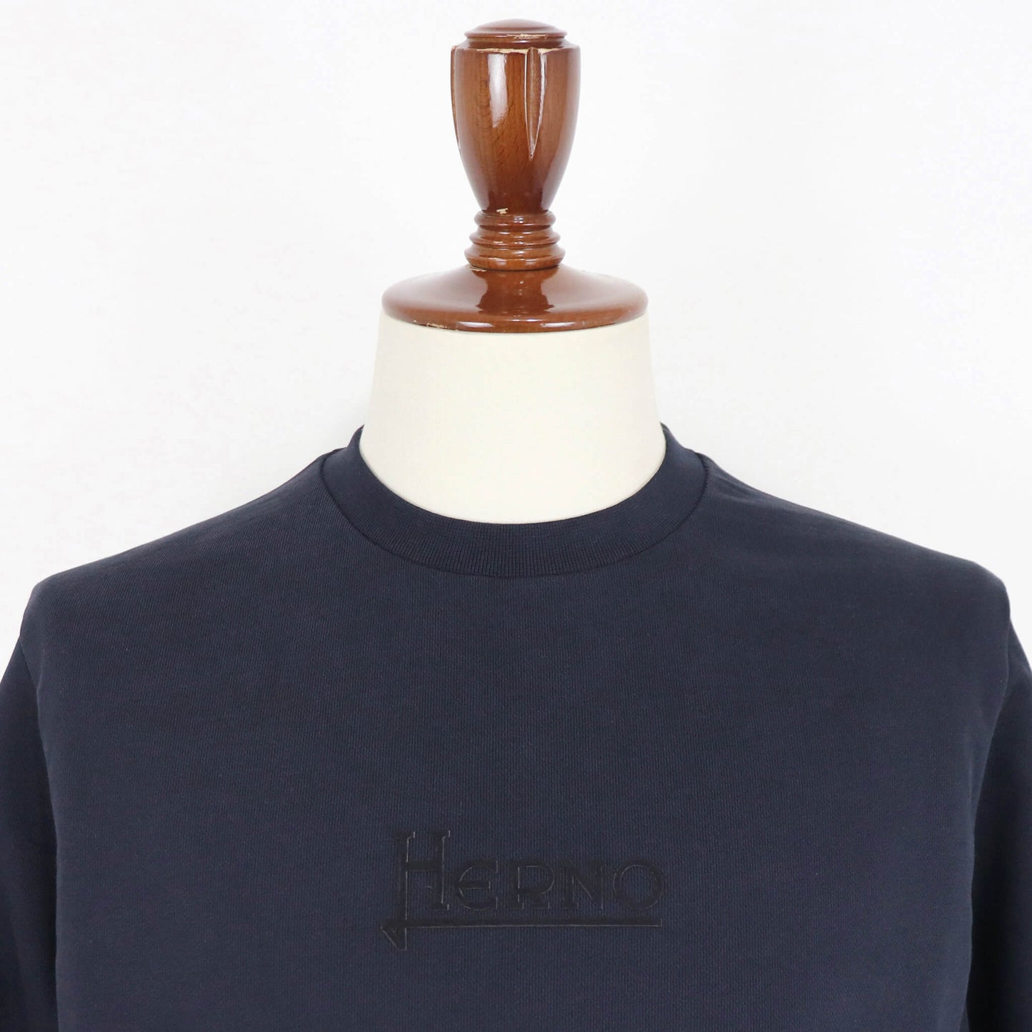 HERNO（ヘルノ）ロゴ入りコットンスウェット【ネイビー】国内正規品
